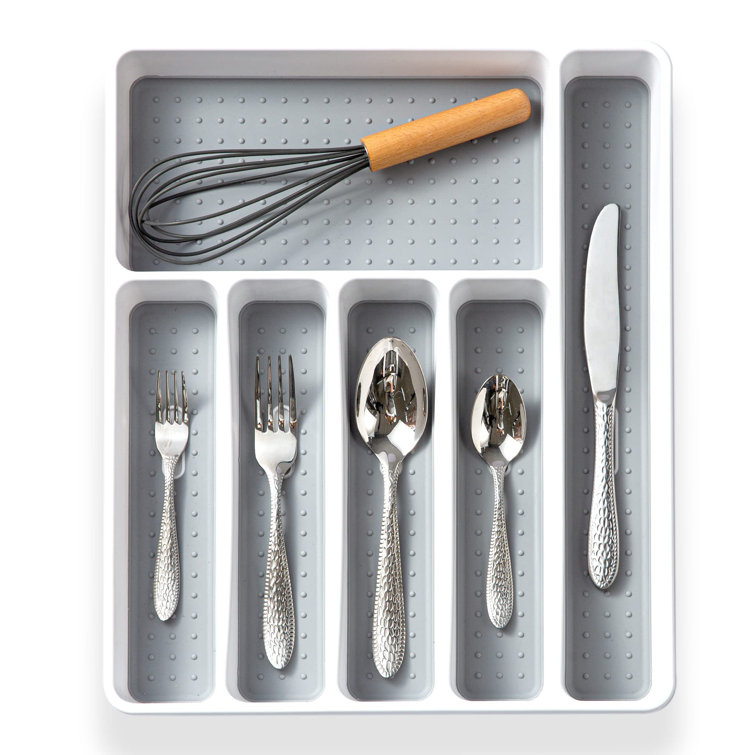 Rebrilliant Emilia Plastic Flatware & Kitchen Utensils Drawer Organizer